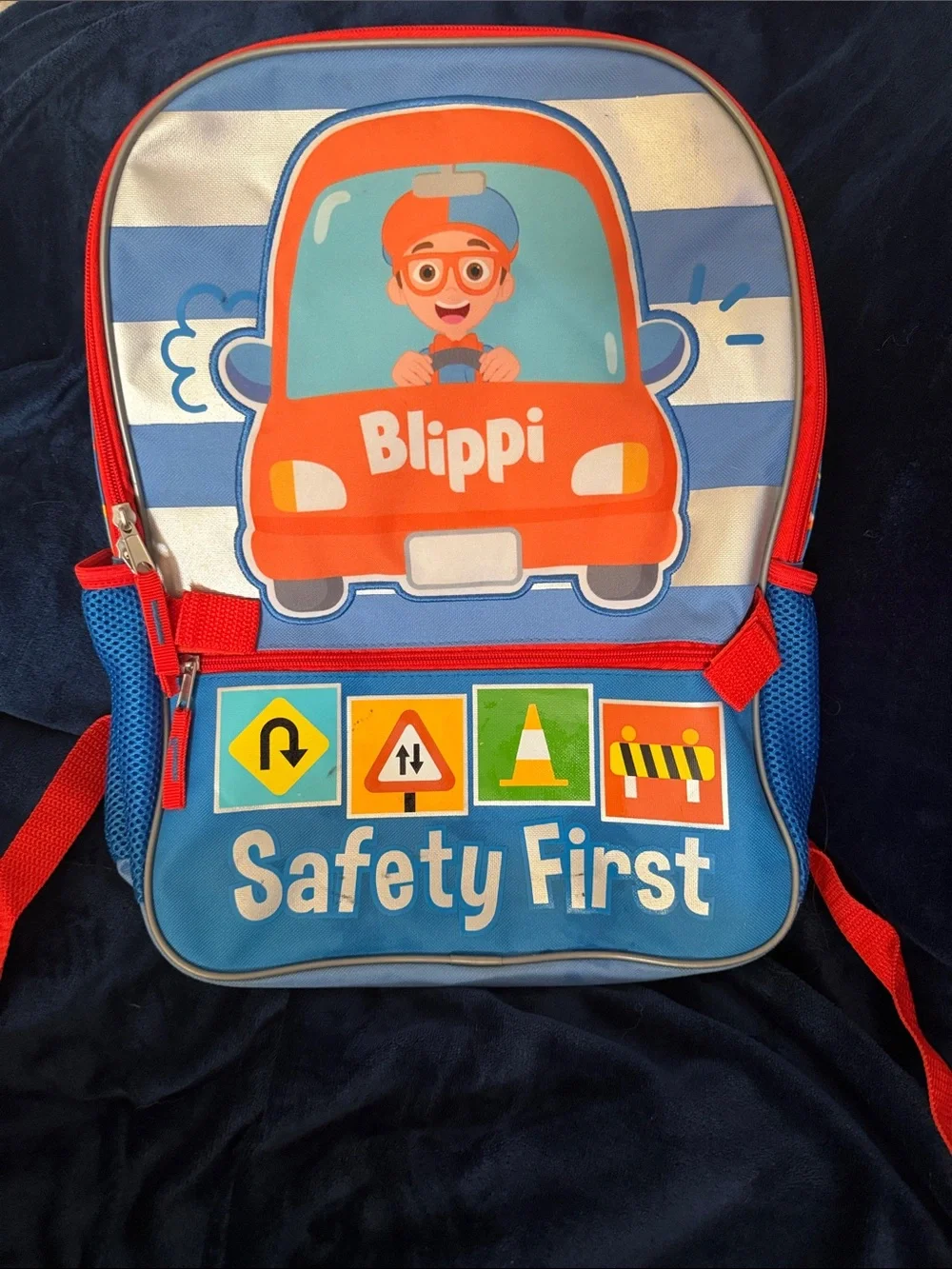 Safety First Kids Backpack - Blue & Orange